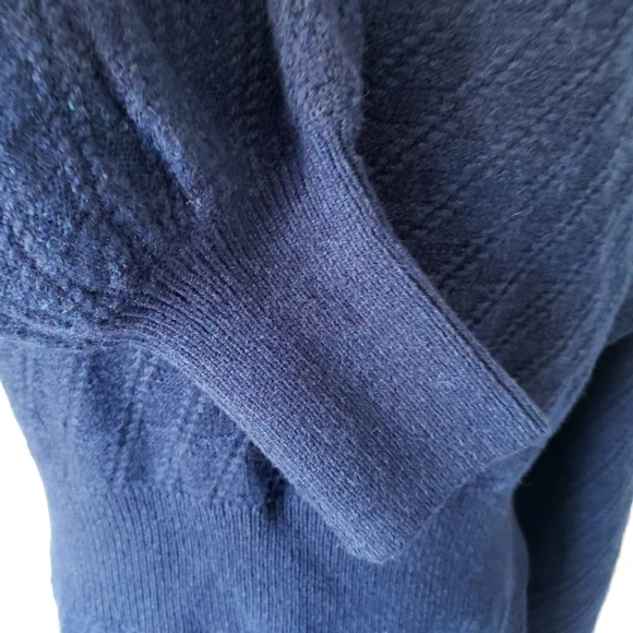 Brooks Brothers Womens Marino Wool  Navy Blue Blouson Dress Size XL - Picture 5 of 6